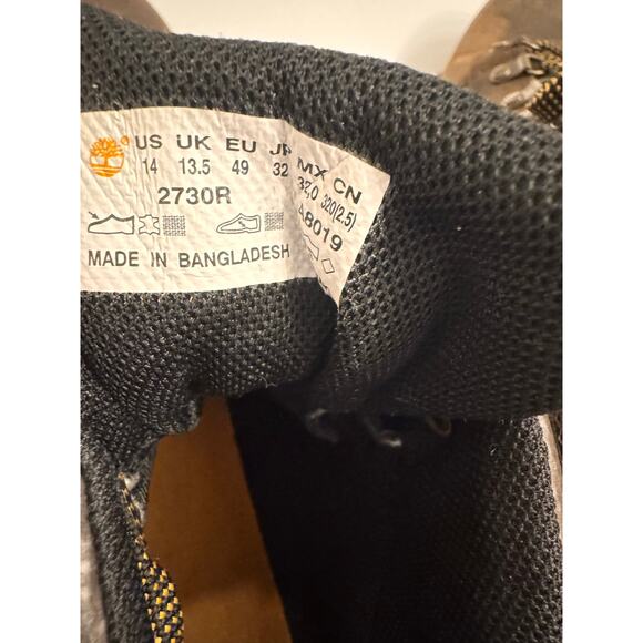 Men's Timberland Mt. Maddsen Mid Waterproof Anti-Fatigue Hiking Boots Size 14 - Picture 9 of 10